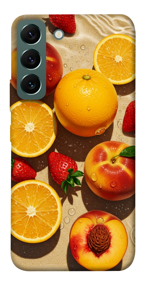 Чохол Яскраві фрукти для Galaxy S22