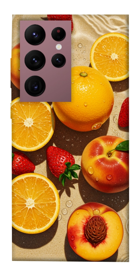 Чохол Яскраві фрукти для Galaxy S22 Ultra