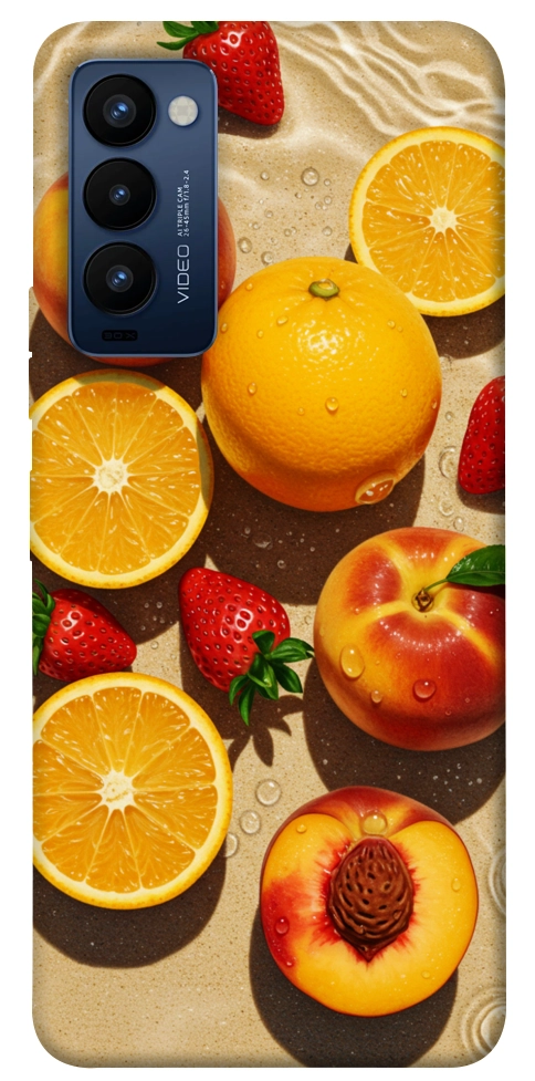 Чохол Яскраві фрукти для TECNO Camon 18