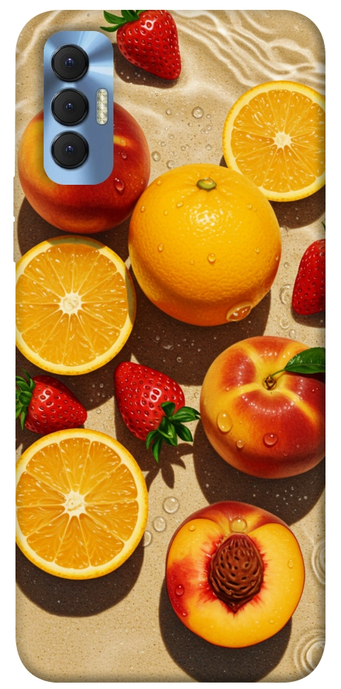 Чохол Яскраві фрукти для TECNO Spark 8P