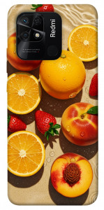 Чехол Яркие фрукты для Xiaomi Redmi 10C