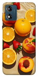 Чехол Яркие фрукты для Motorola Moto E13