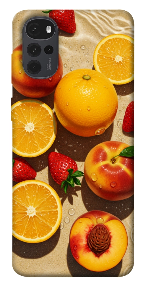 Чохол Яскраві фрукти для Motorola Moto G22