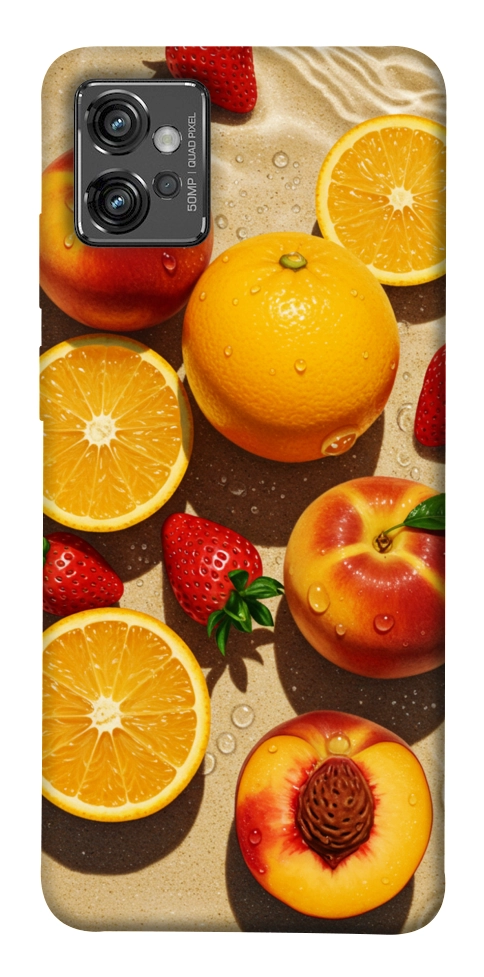 Чохол Яскраві фрукти для Motorola Moto G32