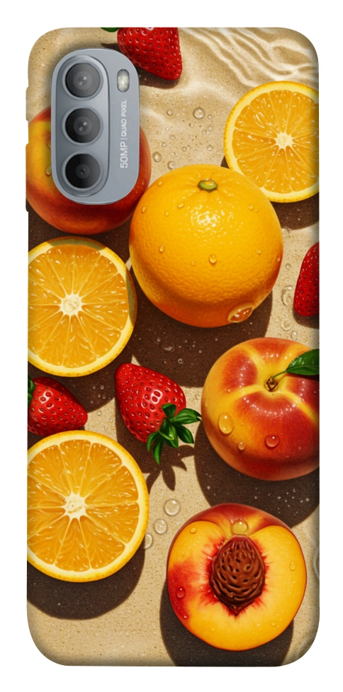 Чохол Яскраві фрукти для Motorola Moto G31