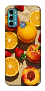 Чехол Яркие фрукты для Motorola Moto G60