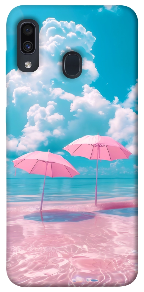 Чохол Рожеві парасольки для Galaxy A30 (2019)