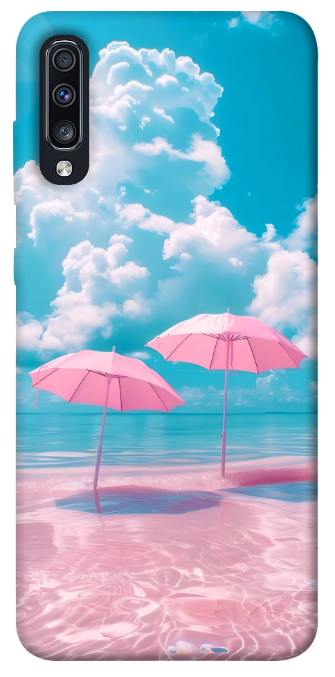 Чохол Рожеві парасольки для Galaxy A70 (2019)
