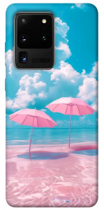 Чехол Розовые зонтики для Galaxy S20 Ultra (2020)