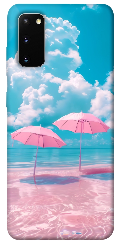 Чохол Рожеві парасольки для Galaxy S20 (2020)