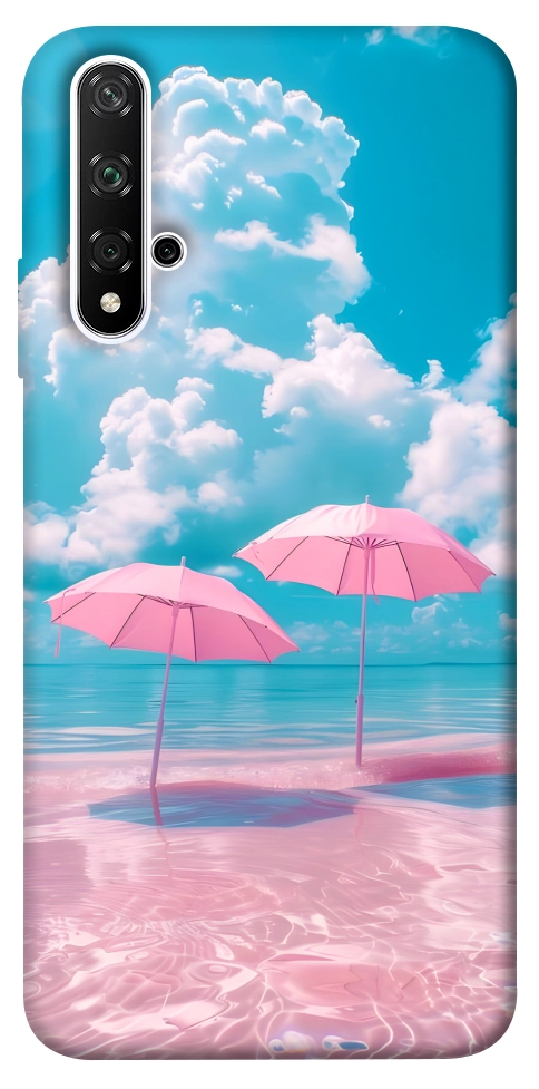 Чохол Рожеві парасольки для Huawei Honor 20