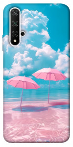 Чехол Розовые зонтики для Huawei Nova 5T
