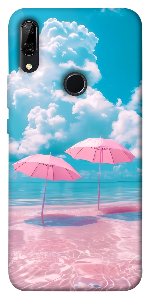 Чехол Розовые зонтики для Huawei P Smart Z