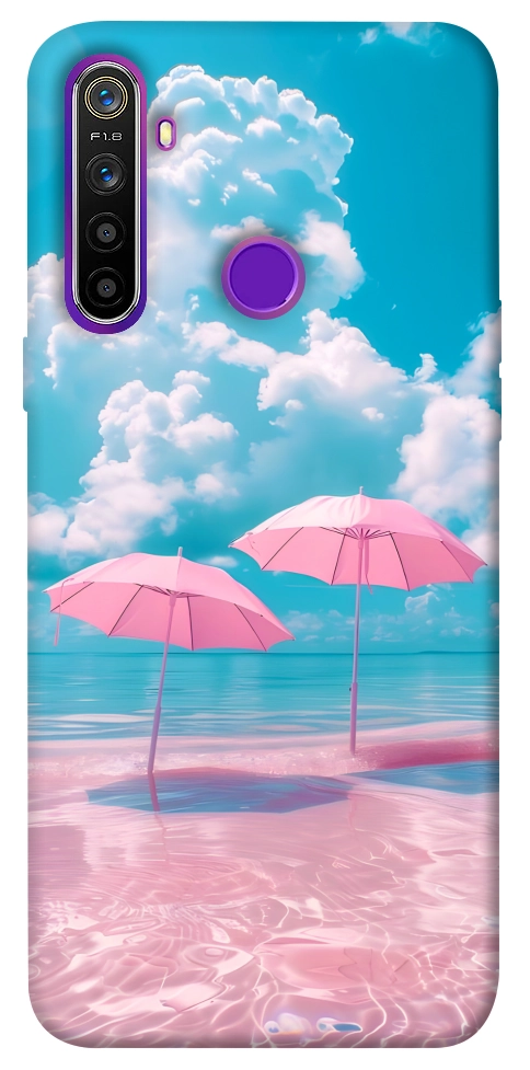 Чохол Рожеві парасольки для Realme 5