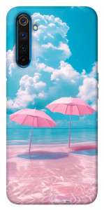 Чехол Розовые зонтики для Realme 6 Pro