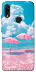 Чехол Розовые зонтики для Xiaomi Redmi Note 7 Pro