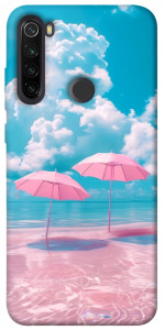 Чехол Розовые зонтики для Xiaomi Redmi Note 8T