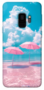 Чехол Розовые зонтики для Galaxy S9