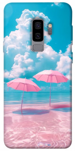 Чехол Розовые зонтики для Galaxy S9+