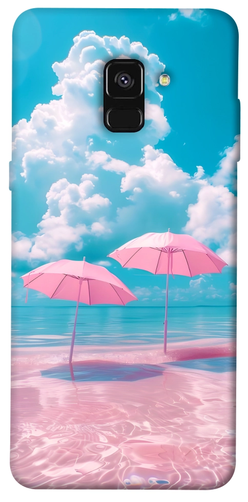 Чохол Рожеві парасольки для Galaxy A8 (2018)