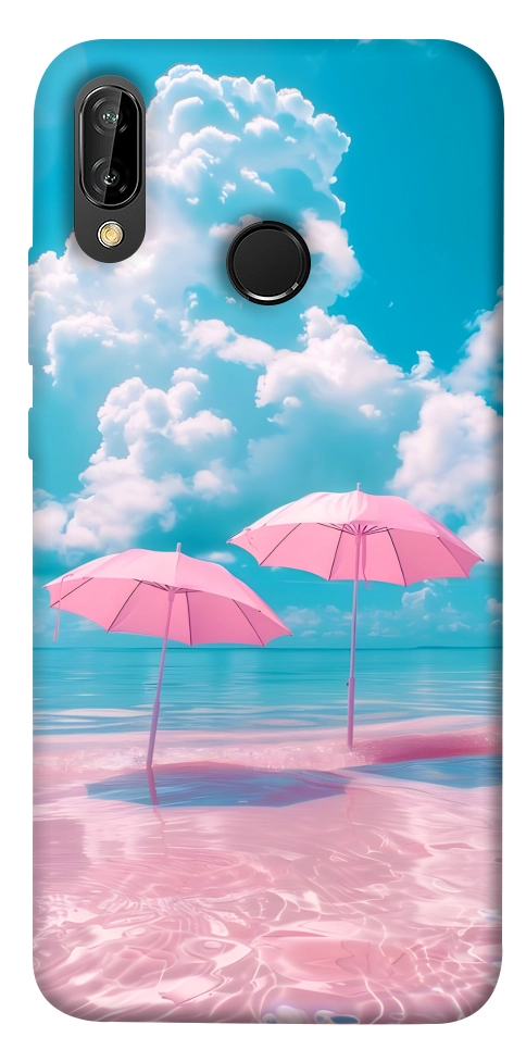 Чохол Рожеві парасольки для Huawei P20 Lite