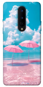 Чехол Розовые зонтики для OnePlus 8