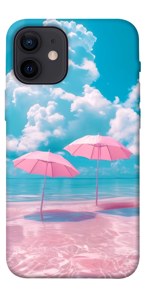 Чохол Рожеві парасольки для iPhone 12 mini