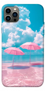 Чехол Розовые зонтики для iPhone 12 Pro