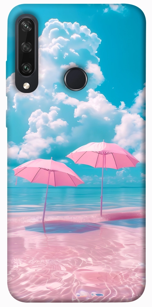 Чохол Рожеві парасольки для Huawei Y6p
