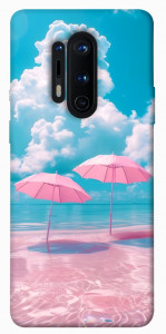 Чехол Розовые зонтики для OnePlus 8 Pro