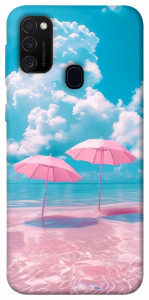 Чехол Розовые зонтики для Samsung Galaxy M30s