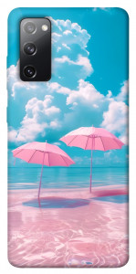 Чехол Розовые зонтики для Galaxy S20 FE