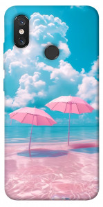 Чехол Розовые зонтики для Xiaomi Mi 8