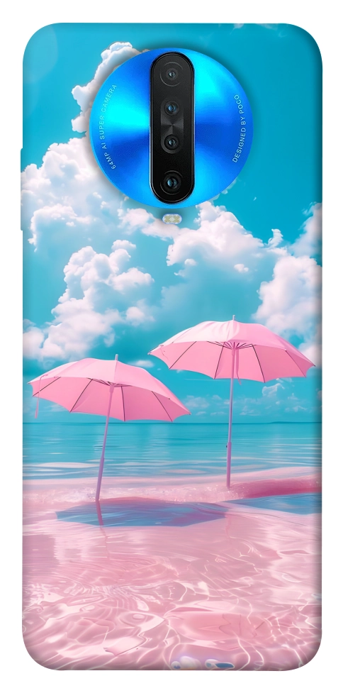 Чехол Розовые зонтики для Xiaomi Redmi K30