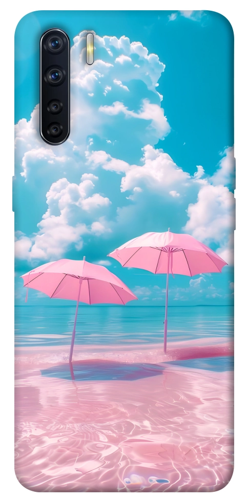 Чохол Рожеві парасольки для Oppo A91