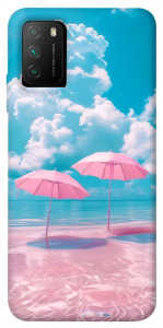 Чехол Розовые зонтики для Xiaomi Poco M3