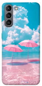 Чехол Розовые зонтики для Galaxy S21