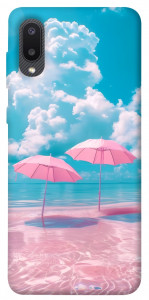 Чехол Розовые зонтики для Galaxy A02