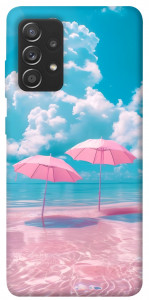 Чехол Розовые зонтики для Samsung Galaxy A72 4G