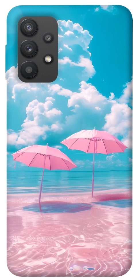 Чехол Розовые зонтики для Galaxy A32 4G