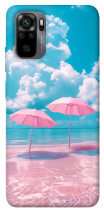 Чехол Розовые зонтики для Xiaomi Redmi Note 10