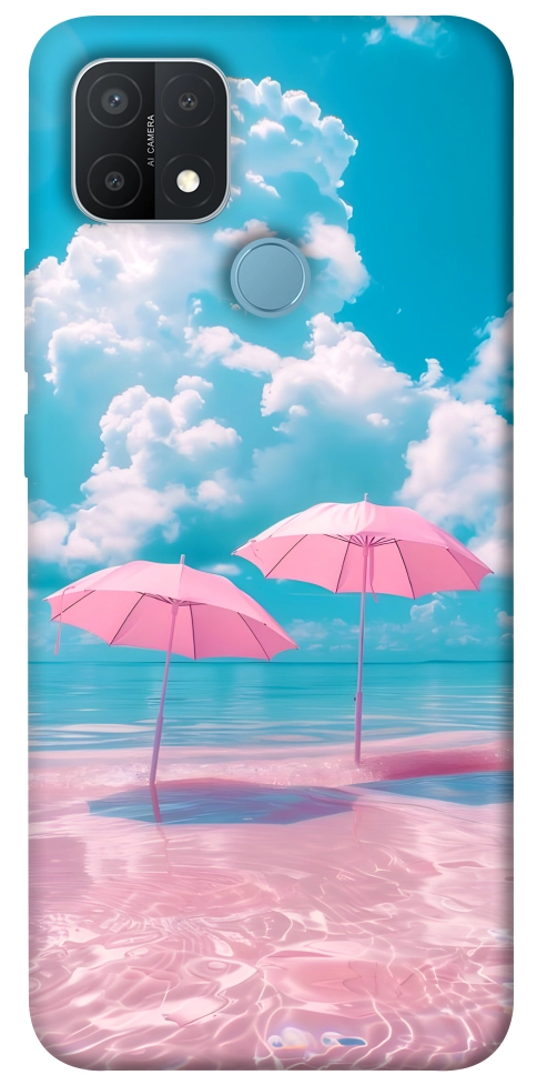 Чохол Рожеві парасольки для Oppo A15
