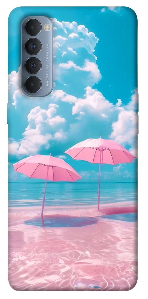 Чохол Рожеві парасольки для Oppo Reno 4 Pro