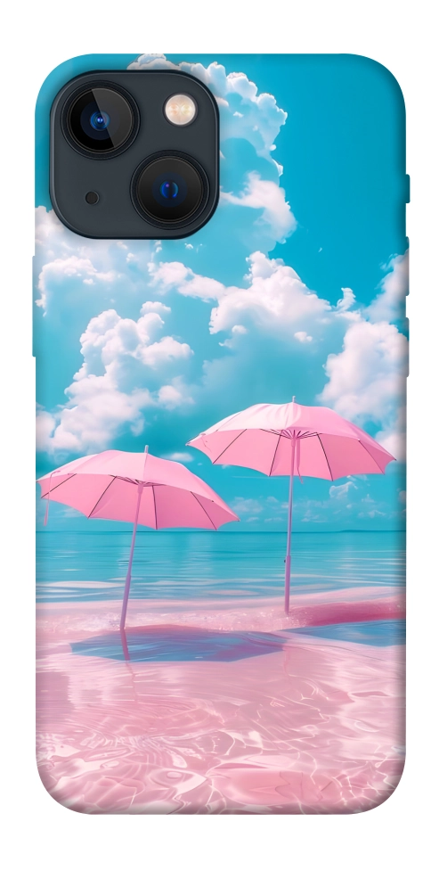 Чохол Рожеві парасольки для iPhone 13 mini