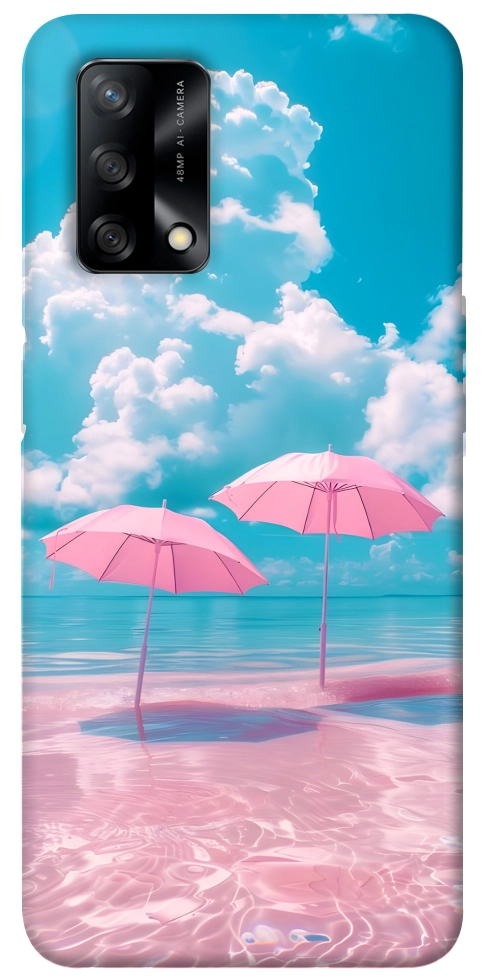 Чохол Рожеві парасольки для Oppo A74 4G