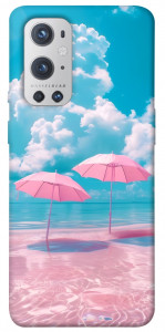 Чехол Розовые зонтики для Oneplus 9 pro