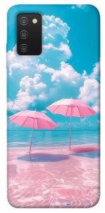 Чехол Розовые зонтики для Galaxy A03s