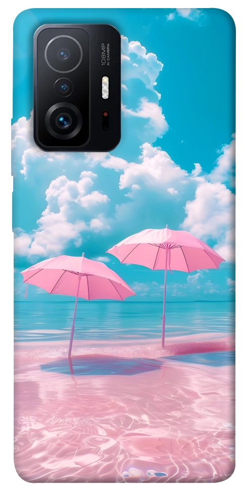 Чехол Розовые зонтики для Xiaomi 11T