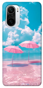 Чехол Розовые зонтики для Xiaomi Poco F3