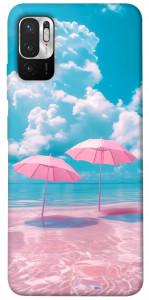Чехол Розовые зонтики для Xiaomi Redmi Note 10 5G